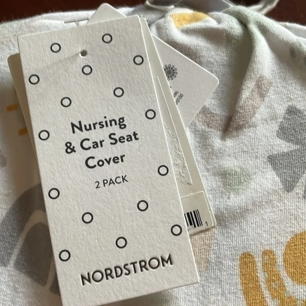 NORDSTROM Geo Blocks Pack 2-Pack Car Seat & Nursing Cover